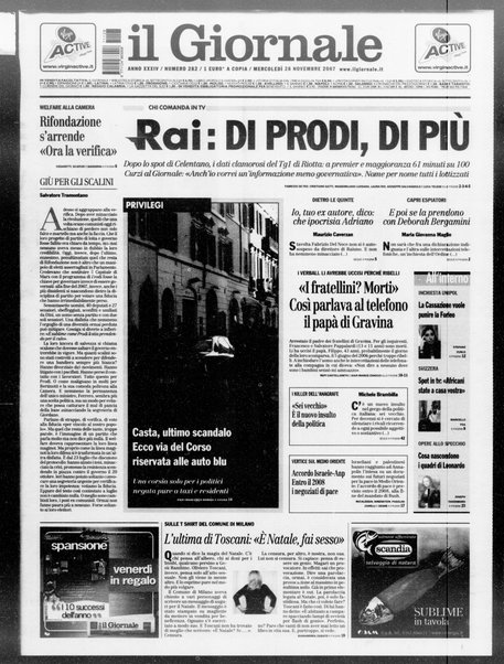 Il giornale : quotidiano del mattino